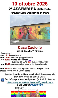 2ª Assemblea della Rete Firenze Città Operatrice di Pace