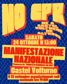 No al CPR, né a Castel Volturno né altrove. Il 24 ottobre manifestazione nazionale