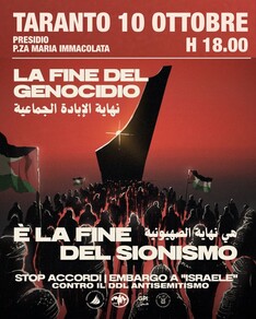 La fine del genocidio è la fine del sionismo