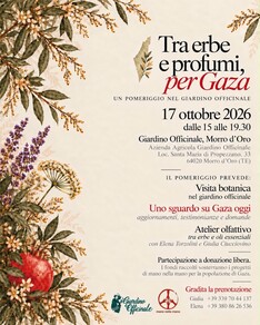 Tra erbe e profumi, per Gaza