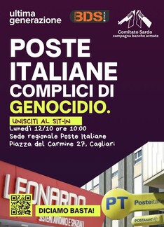 Poste Italiane complici di genocidio