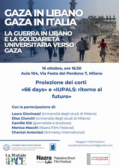Gaza in Libano, Gaza in Italia. La guerra in Libano e la solidarietà universitaria verso Gaza