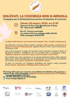 Sollèvati. La coscienza non si arruola.