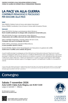 La Pace va alla Guerra: Contributi Pedagogici e Psicologici per Educare alla Pace