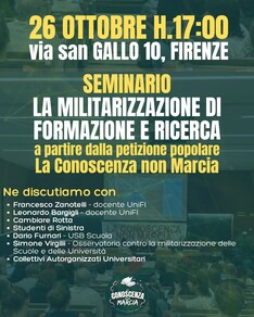 La Militarizzazione di Formazione e Ricerca