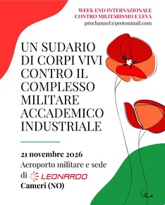 Un Sudario di Corpi Vivi Contro il Complesso Militare Accademico Industriale