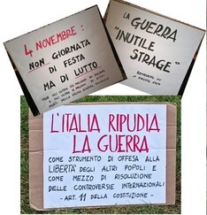 4 NOVEMBRE: una giornata di lutto, non di festa