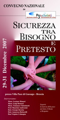Convegno a Brescia sul tema: Sicurezza tra bisogno e pretesto