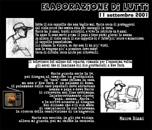 11 settembre 200, Elaborazione di lutti Vignetta di Mauro Biani