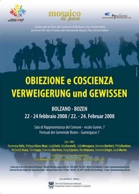 Obiezione e coscienza
Verweigerung und Gewissen