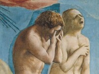 particolare degli affreschi della cappella brancacci