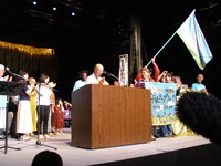 marciatori sul palco