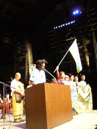 marciatori sul palco