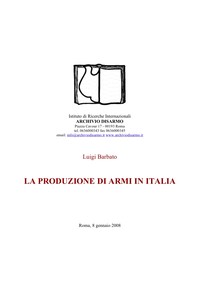 La produzione di armi in Italia