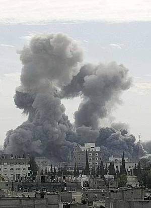 Bombardamento israeliano a Gaza