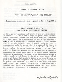 Commento del prof. Maisto sulla vicenda (10 ° Il Manicomio facile)
