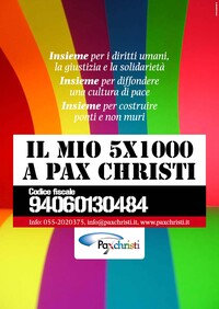 Dona il tuo 5X1000 a Pax Christi