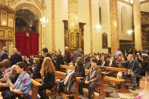 La veglia del 15 maggio 2010, prima della Marcia Perugia Assisi
