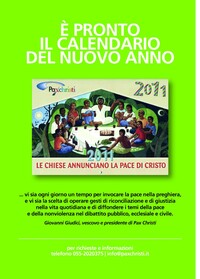 Calendario PAx Christi 2011