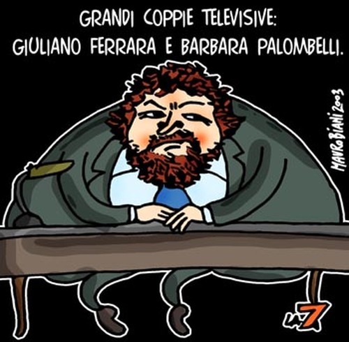  Dualismo dell'informazione.  Vignetta di Mauro Biani ;  Mauro Biani weblog 