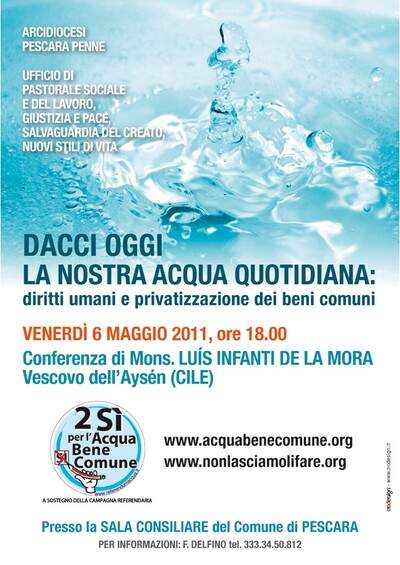conferenza acqua pubblica Pescara