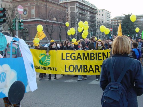 Striscione Legambiente