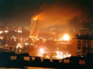 Tv libica bombardata dalla Nato,