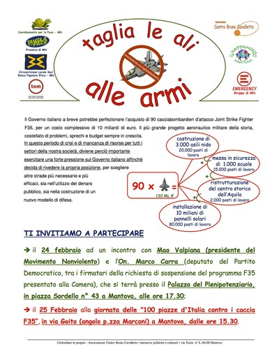 Volantino NO F35 Mantova