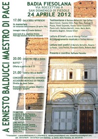 A Ernesto Balducci maestro di pace