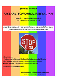 Pace, crisi economica, spese militari