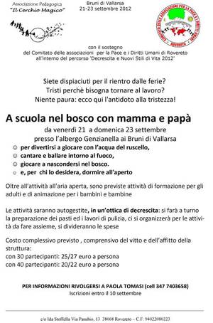 SCUOLA nel bosco