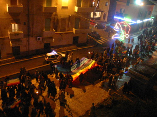 Termoli,. 31 dicembre 2003. Marcia per la Pace di fine anno organizzata da "Pax Christi"
