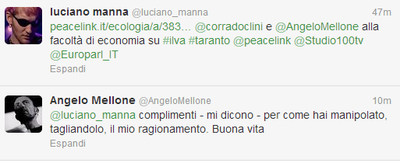 screenshot del twitt di Mellone