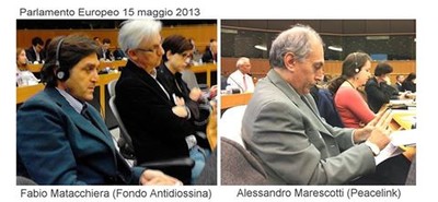 Alessandro Marescotti e Fabio Matacchiera al Parlamento Europeo