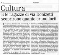 E le ragazze di via Donizetti scoprirono quanto erano forti