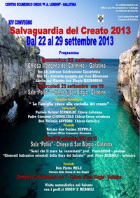 Salvaguardia del Creato 2013