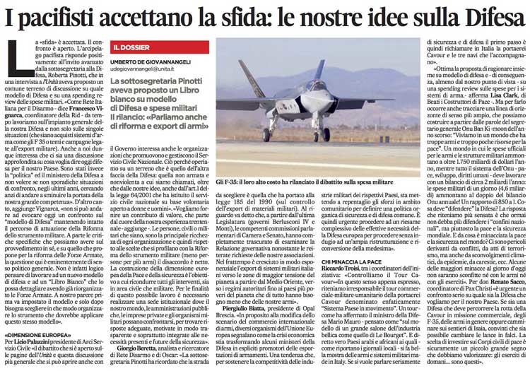 Articolo dell'Unità in formato immagine