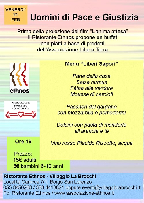 Programma cena del 21 febbraio