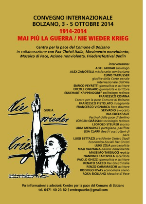 Locandina Convegno Bolzano