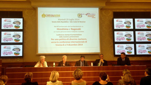Presentazione mozioni disarmo nucleare