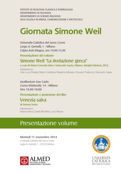 Locandina presentazione