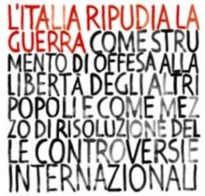 Articolo 11 L'Italia ripudia la guerra