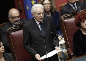 Mattarella giuramento Montecitorio
