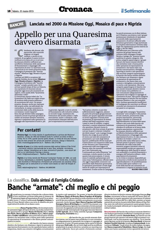 Articolo Settimanale di Como
