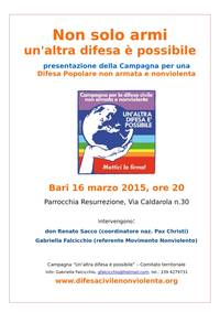 Non solo armi un'altra difesa è possibile