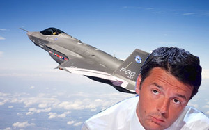 Renzi e gli F35