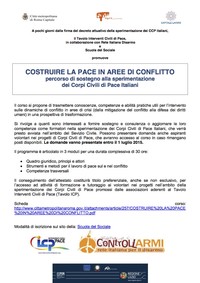 Costruire la Pace in aree di conflitto