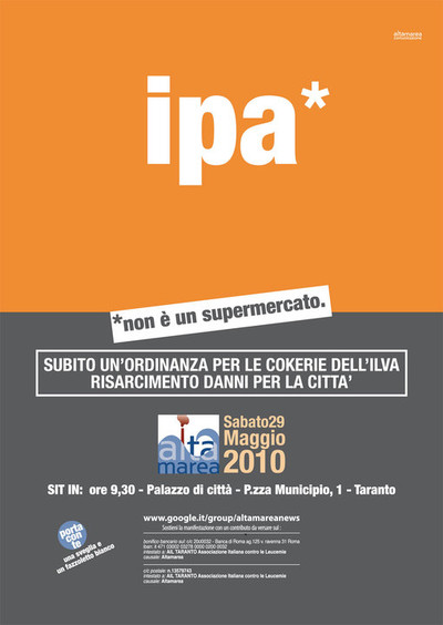 Locandina di convocazione del Sit-in del 28 maggio 2010