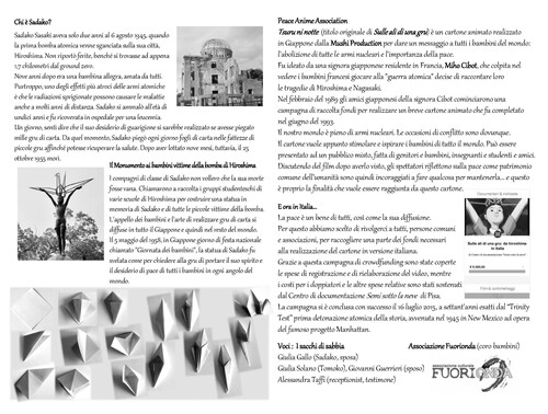 Booklet Sulle ali di una gru le pagine interne