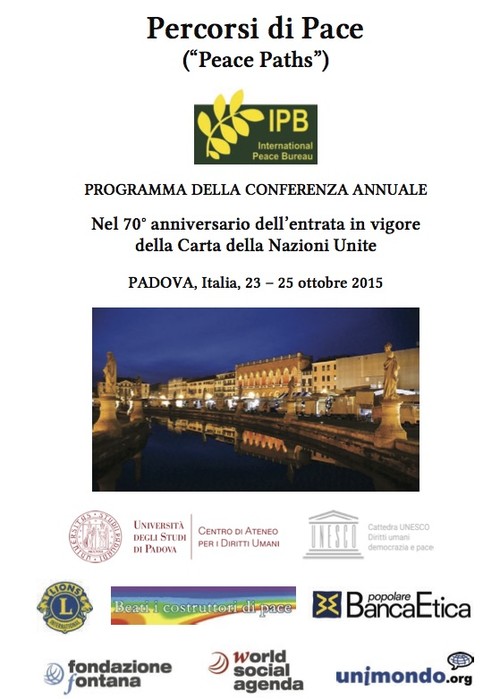 Peace Paths Padova 23-25 ottobre